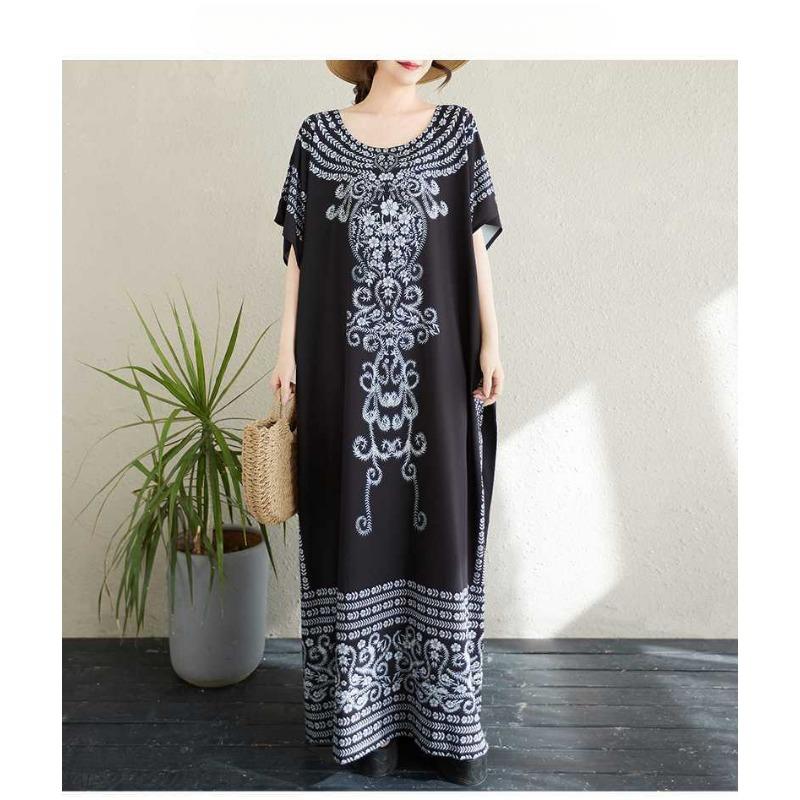 Women's Dress Large Print Extra Long Beach Skirt