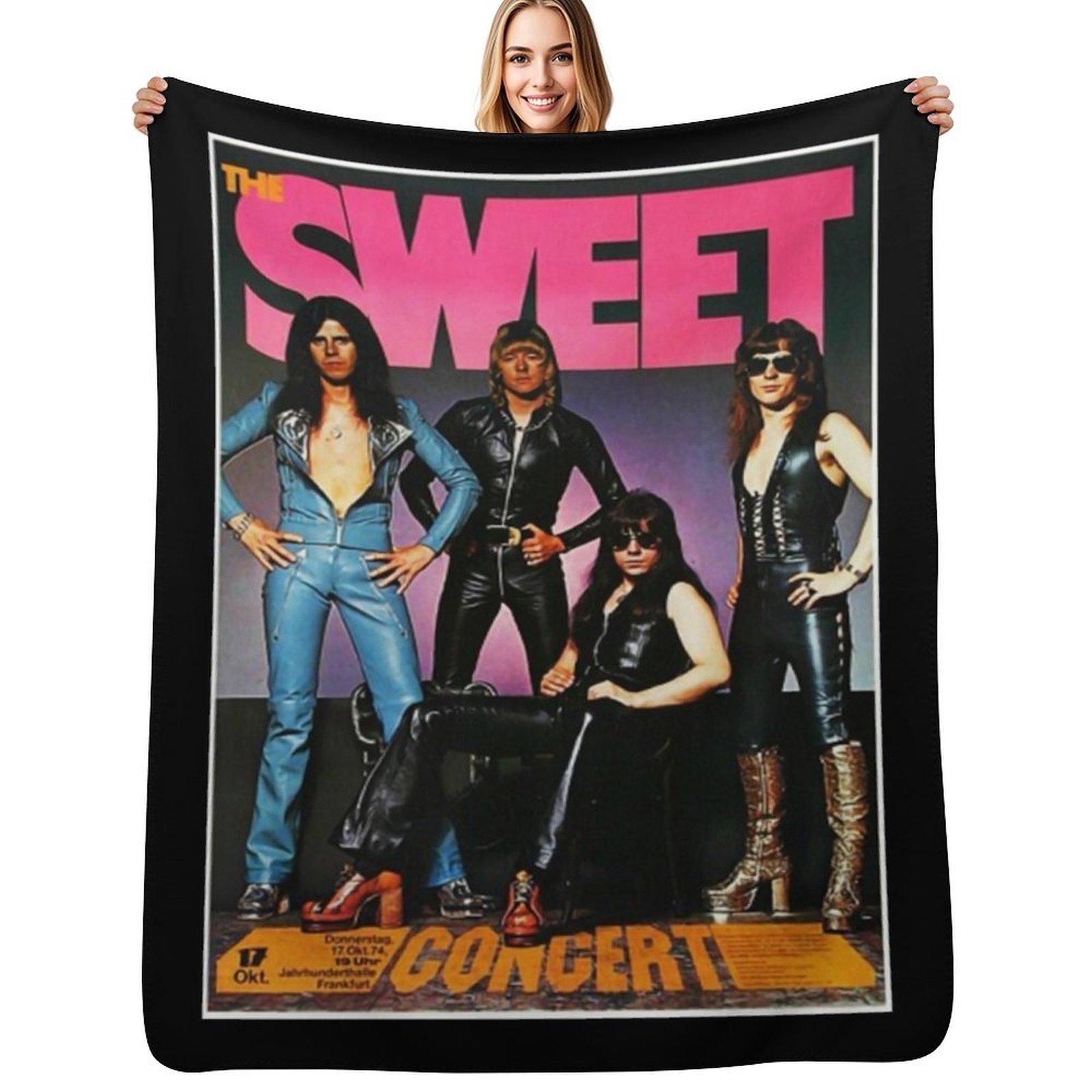 The Sweet Band One Shirt Throw Blanket Color Fast Cozy Throw Blanket Size: 75*100cm, Weight: 230 GSM