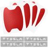 Car Door Sticker Carbon Fiber Scratches Auto Handle Protection Film For Tesla Model 3 Model X S 2016-2023  Model Y Decals TM3 TMX