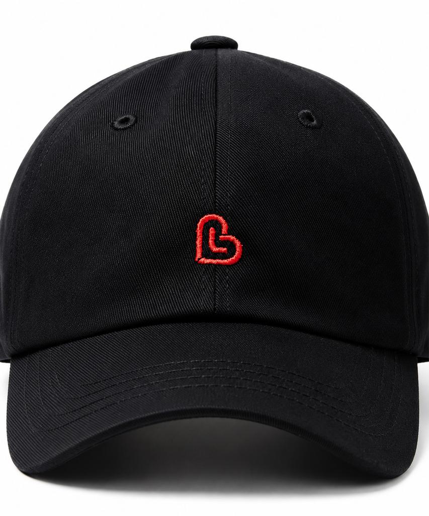 LENGAGEMENT Small Heart Ball Cap [Black]