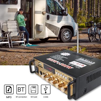 Mini 2CH LCD Display HIFI Audio Stereo Power Verstärker BT FM Radio Tragbare Auto Hause 600W Fernbedienung