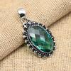 Aqua Apatite Gemstone Jewelry Handmade 925 Sterling Silver Pendant For Birthday Gift
