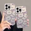 Apple 15Promax color silver 14/13/12 new creative line bear color silver mobile phone case 11pro/xs