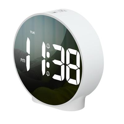 Digitaler Wecker LED Schreibtisch Reise Elektronische Uhr Dualer Alarm 12/24H Schlummerfunktion Wochenanzeige Nachttischuhr Tischuhr