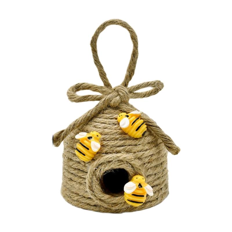 

Natural Twine Fiber Honeycomb Hanging Ornament For Garden Parties And Home Decoration Durable And Portable In 3 Sizes S