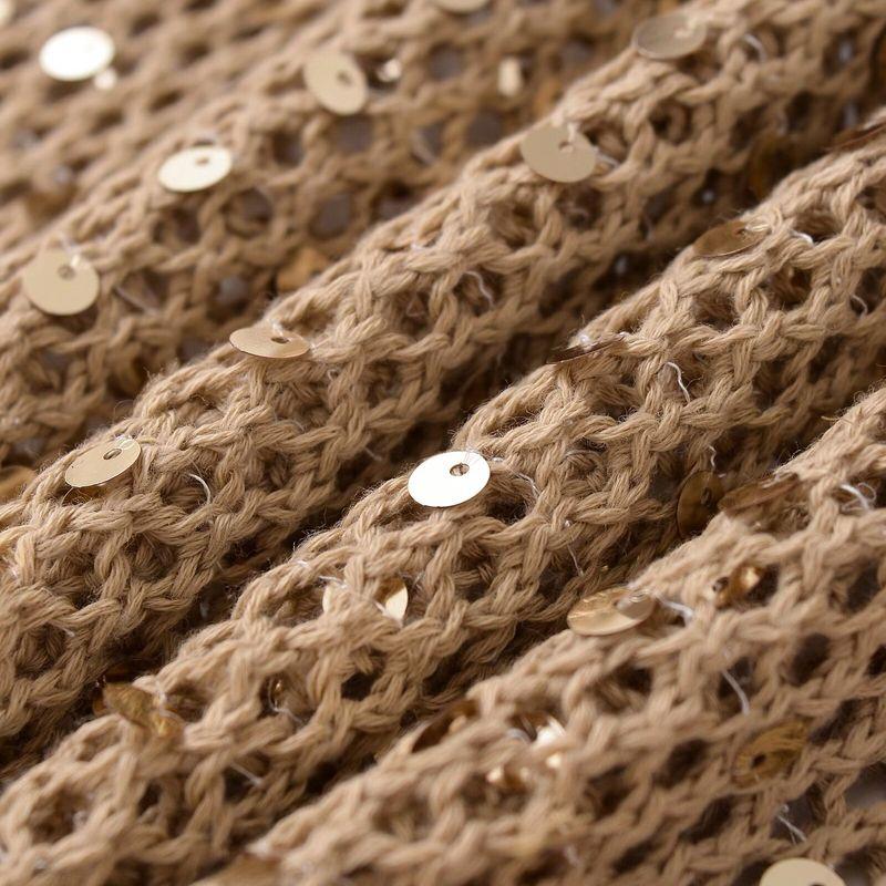 Kaslead New Arrival Women's Clothing Fashion Style Fashion Minimalist Best Selling Hollow-out Sequin Waistcoat Vest