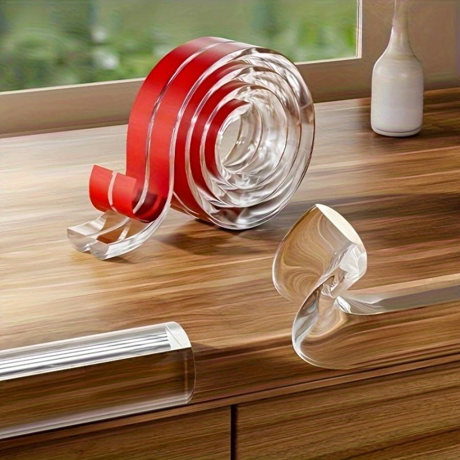 6.6ft Baby Safety Transparent PVC Protection Table Edge Guard Protector Strip Self Adhesive Kids Collision Proof Soft Bumper