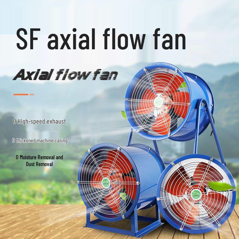 Industrial Axial Fan 220V/380V for Workshop & Kitchen: Powerful Low-Noise Ventilation & Smoke Extraction