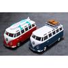 Maisto Volkswagen Samba Varebil Weekenders Diecast Modell, Blå (med campingveske)