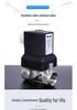QJQD 316 Stainless Steel Direct Acting Poppet Solenoid Valve - 6213 Replacement