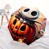 1 Auto Open Pumpkin King, Jack Skellington Themed Colorful 8-rib Portable Umbrella for Men and Women, A Compact Commuting Companion Suitable