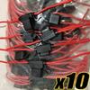 Waterproof Fuse Holder 12V 30A Mini Blade Adapter Splash-Proof Box Direct-Plug Power Cut-Off Switch Socket Fuse Socket 10/5PCS Fuse Holders1