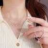 Niche Light Luxury All-Match High-End Zircon Tassel Necklace Exquisite Fashionable Simple Ultra-Shiny Copper Bamboo Clavicle