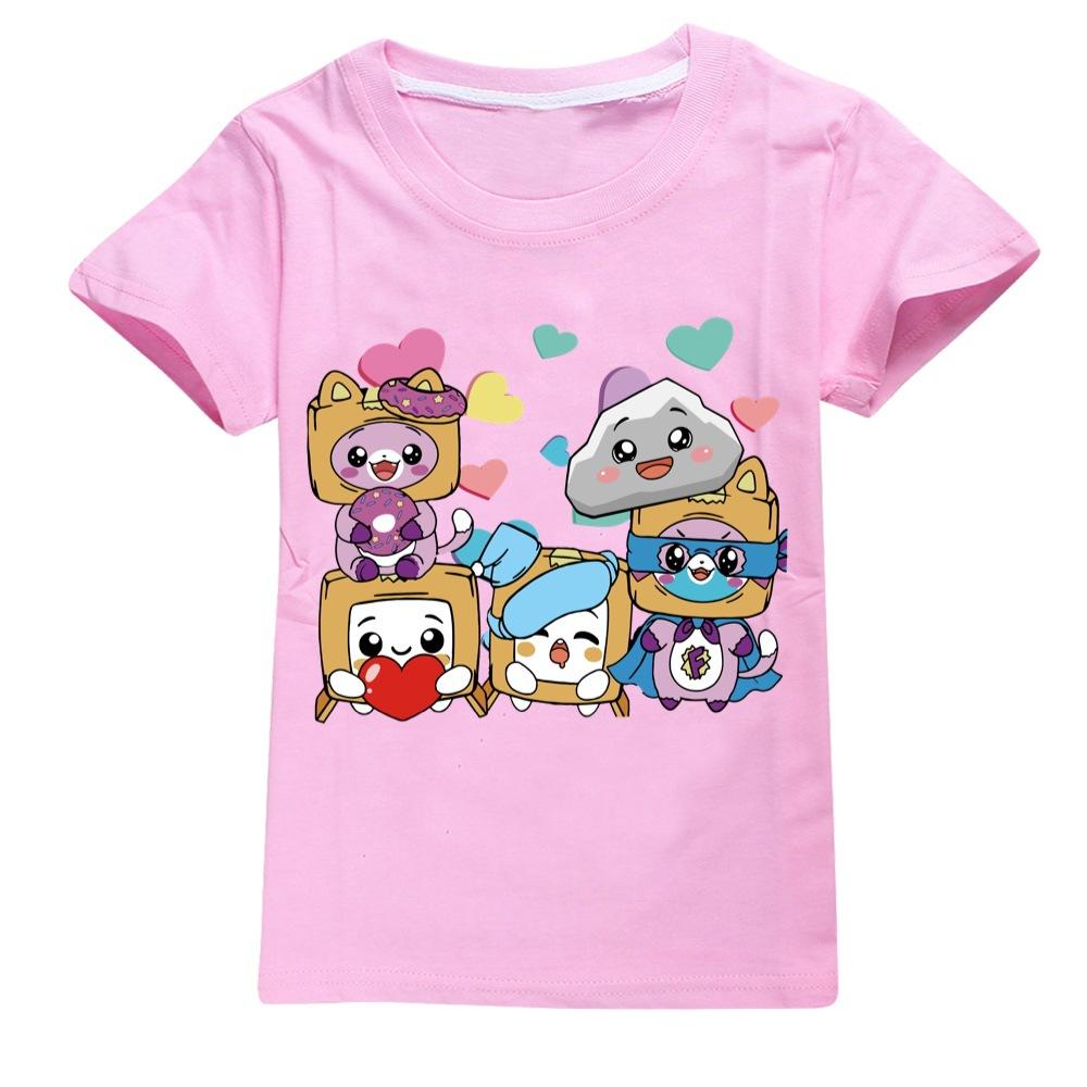 Children's Short Sleeve T-Shirt Girls Casual Comfort Top Daily Cute Print T-Shirts Girls