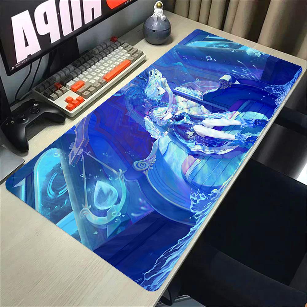 Genshin Impact Furina Anime Game Mousepad Office PC Kawaii Gaming Accessories Keyboard Mouse Pad Laptop xcm Mouse Mat Carpet