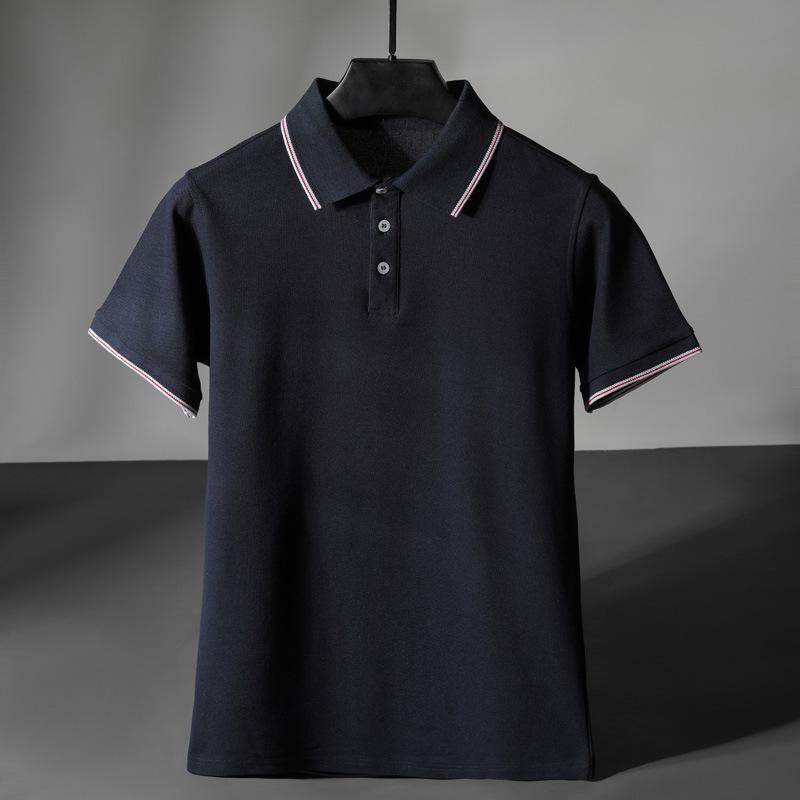 

ПОЛО Футболка Модный бренд Футболка с коротким рукавом Мужская Летняя Новая Молодежная Тонкая Красивая Футболка Топ XXXL тёмно-синий