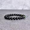 Natural green tiger's eye and onyx beaded bracelet Handmade healing gemstone bracelets for men two stone bracelet  Unique gifts for him