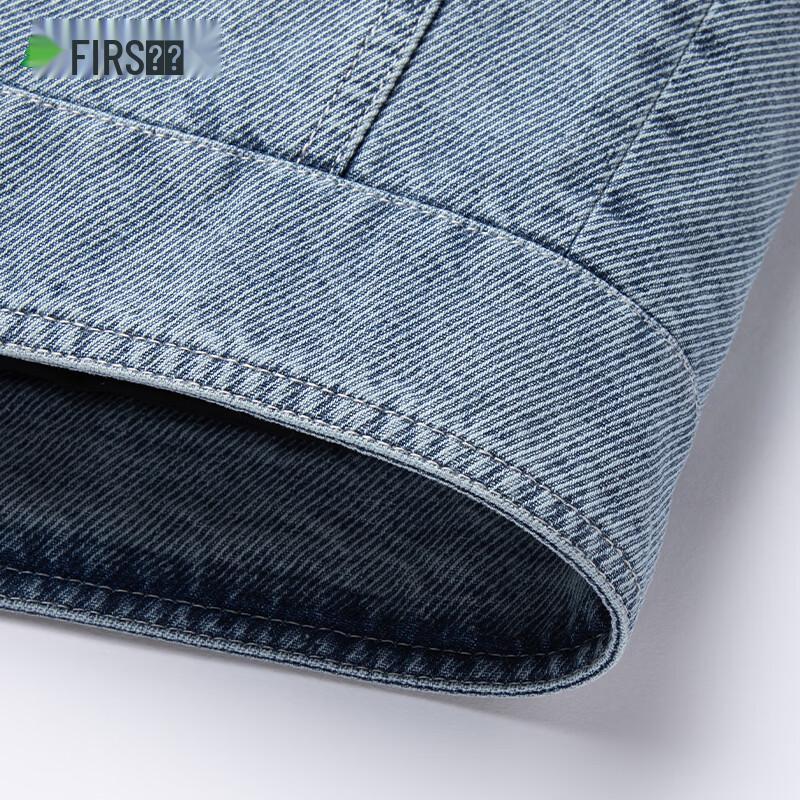 Shanshan Men's Retro Business Casual Denim Jacket