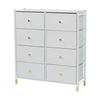 AITECH AIS Fabric Chest 8D Width 88.5 X Depth 30 X Height 98.2cm White FC-8H01 WH
