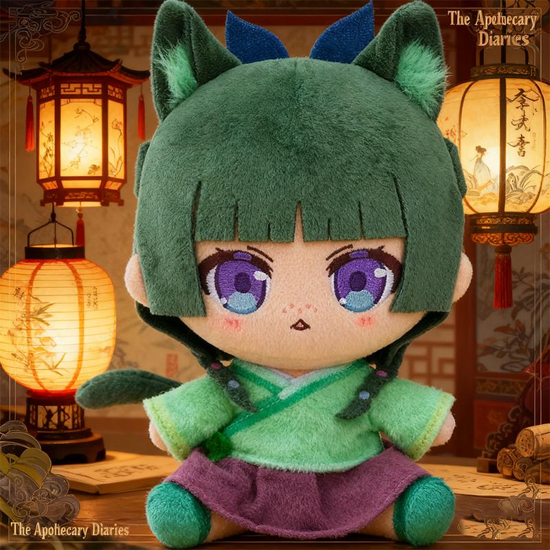 18CM Cartoon Anime The Apothecary Diaries Plush Toy Maomao Soft Cotton Hugging Pillow Cute Game Anime Figure Peripheral Kid Gift