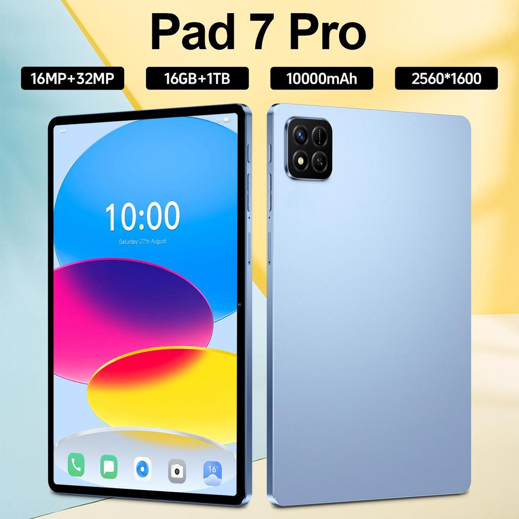 Pad 7 Pro 10,1-Zoll Android-Tablet, 16 GB + 1 TB, WLAN, Bluetooth, Dual-SIM Dual-Standby