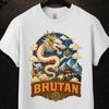 Bhutan Heritage Shirt, Bhutanese Thunder Dragon Vintage Tee, Bhutan Pride Ancestry Roots Gift, Bhutan Dragon Lover Souvenir Travel Tee