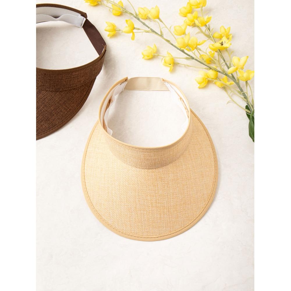 

Daiso Solid Color Sun Cap beige