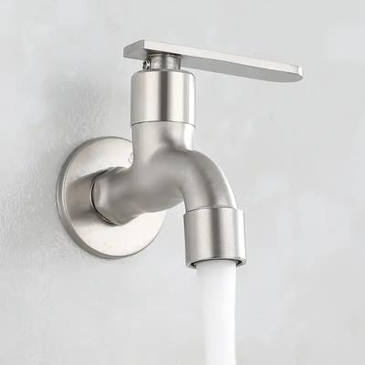 Single Cold Water Basin Faucets Balcony Mop Pool Faucet Copper Washing Machine Tap Wall Mounted Household Quick Open Faucet