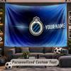 Club Brugge FC Personalized Tapestry Support Custom Name, Wall Art Home Decoration