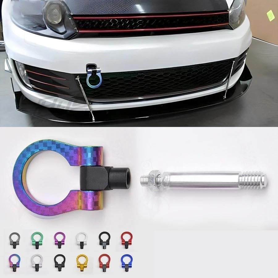 Car Racing Tow Hook Tow Bar for VW CC Touran Golf 6 7 Scirocco R20 (Purple)