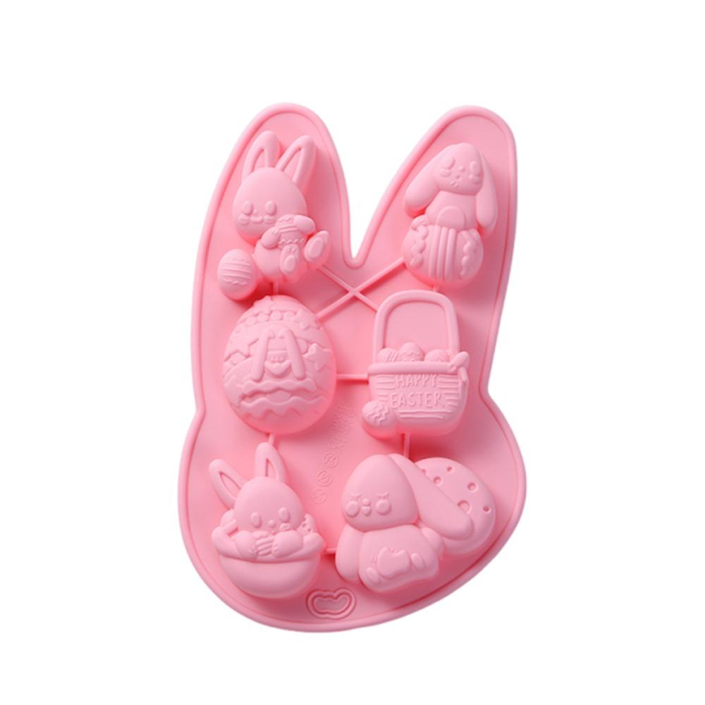 

DIY Egg Shaped Easter Egg Mold Handmade Bunny Silicone Cake Mold Baking Tool Candy Mold Easter