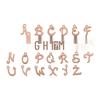 Mirror Polished Stainless Steel A-Z Letter Charms for DIY Jewelry