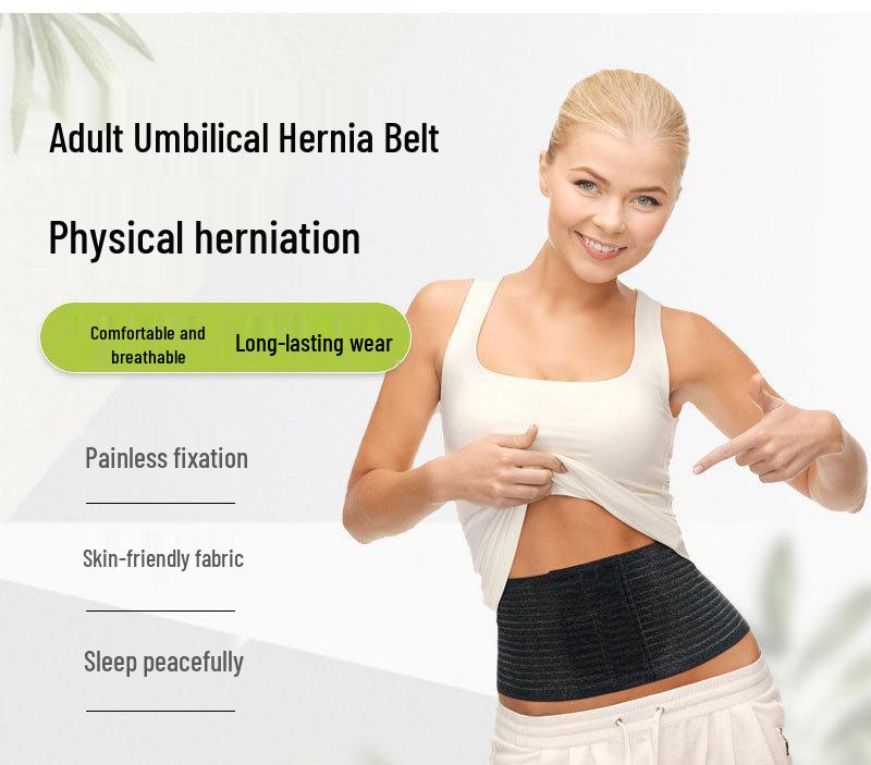 Unisex Adult Hernia Belt: Navel & Abdominal Support with Inguinal Protection