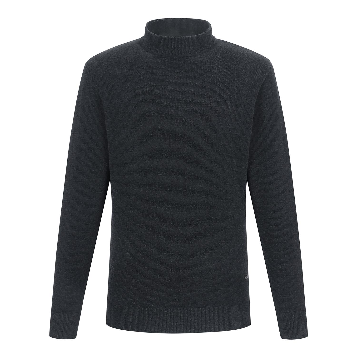 Superior Men S Round Sweater Dark Grey (Im0Erd40338) Dark Gray.Im0Erd40338/105