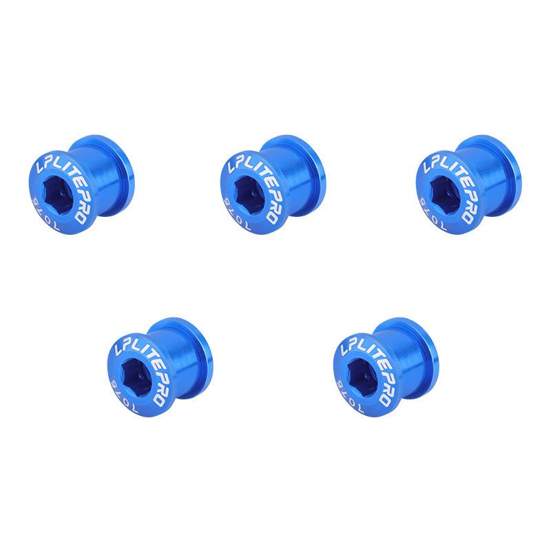 5Pcs 9.5mm Single Double Chainring Bolt for Bike Sprocket Thread Plate Disc Screw Mountain Road Bike Crank Section