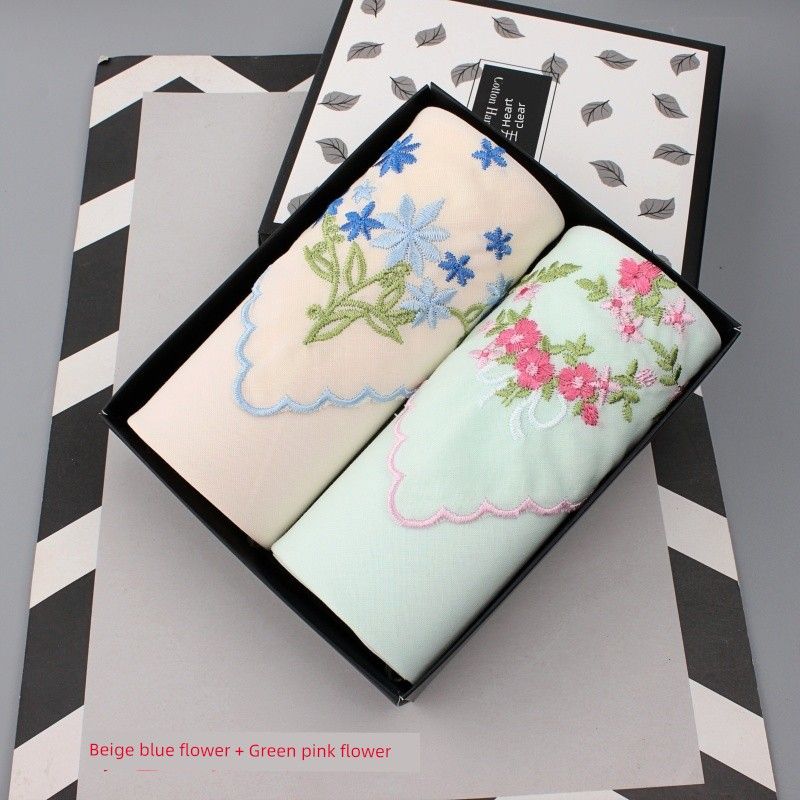 Embroidered Portable Fresh Handkerchief