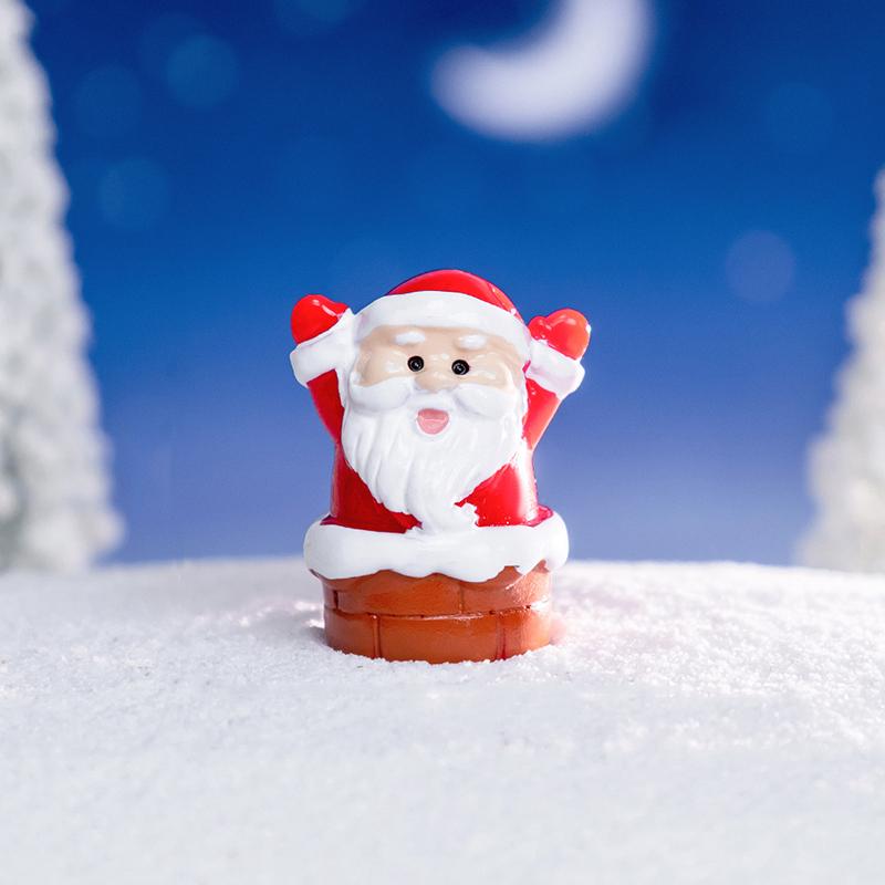 

1 шт. Расписанный вручную праздничный декор Рождественская миниатюрная фигурка Подарки Украшения Художественные ремесла Доступно несколько вариантов A красный