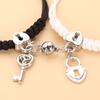 1 Pair Charm Magnet Couple Bracelet For Woman Magnetic Attraction Ball Heart Key Lock Link Chain Wrist Best Friend Jewelry Gift
