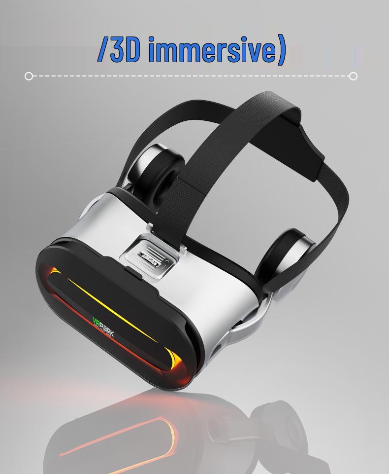 4K All-in-One VR Glasses with Bluetooth Headset for 3D Games and Movies