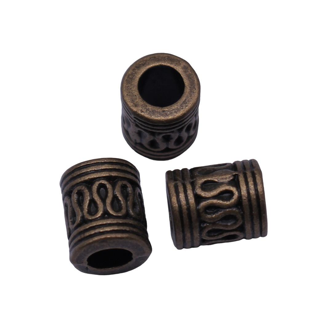 Tribal Pattern Tube Beads Charms Braided Spacer Beading For Jewelry Materials