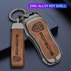 Kryt klíče od auta ze slitiny zinku a kůže, pouzdro na klíčenku pro Porsche 958 Macan 911 Panamera 996 991 Boxster 987 997 2019 2020 Příslušenství
