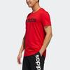 Adidas Neo Sports Print Logo Crew Neck T-Shirt Men Tops Red FP7388