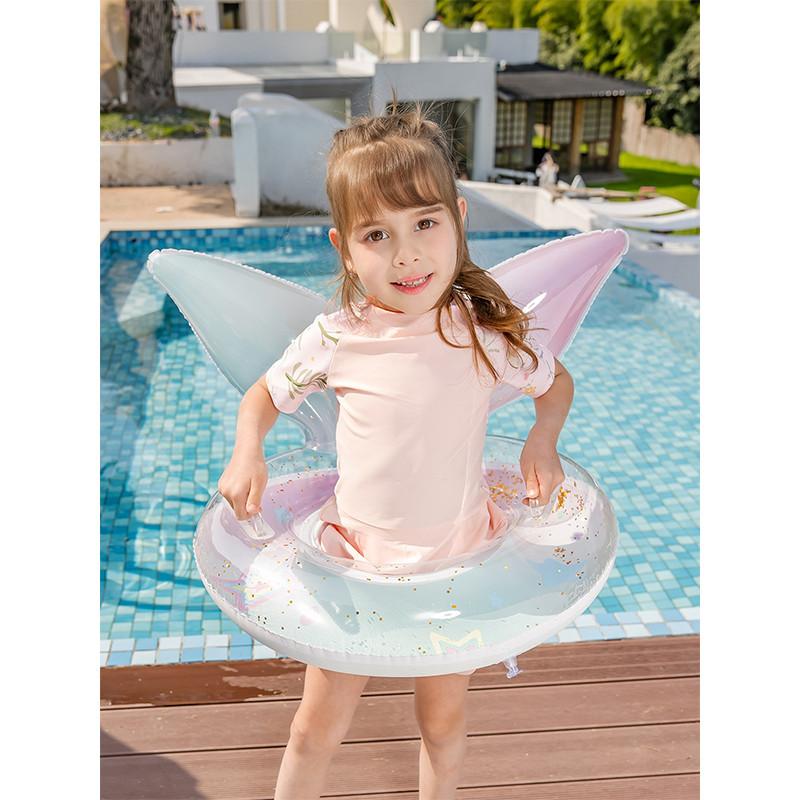 Childrens Ring Swimming Sequins Thickened Cartoon Colorful Mermaid Pattern