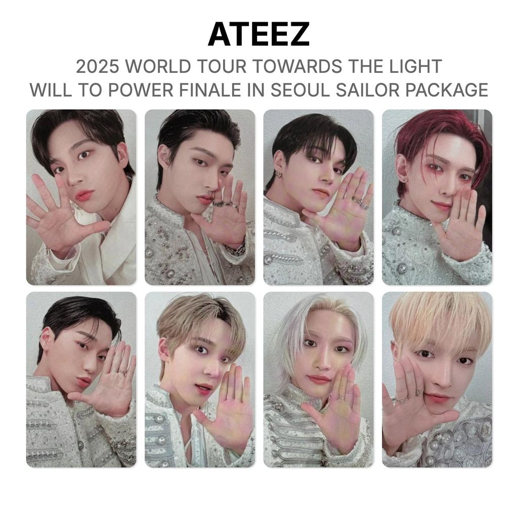 ATEEZ 2025 WERELDTOUR NAAR HET LICHT : WILL TO POWER FINALE IN SEOUL SAILOR PAKKET Officiële Fotokaart