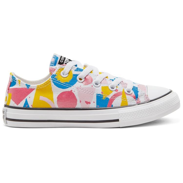 Converse Chuck Taylor All Star 'White Yellow Blue' Kids' 668449C