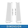 ABSOPRO Door Pillar Window Trim Pillar Post Door Outer Exterior Cover for Toyota Tundra Chrome Silver Tone Anti-Scratch Sticker, 2022-2023,