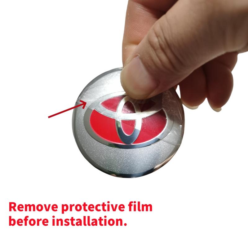 56mm Hliníková slitina logo Krytka středu kola Odznak nálepka Pro Toyota Prado Rav4 Yaris Hilux Prius Corolla Camry Příslušenství