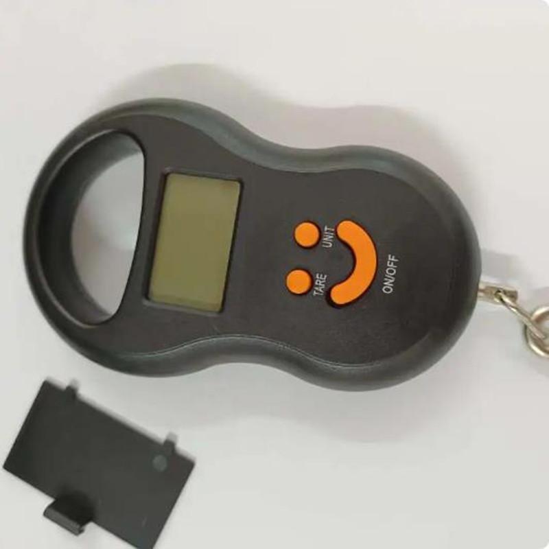 

50 кг/10 г Черные электронные подвесные весы ЖК-цифровые весы Подсветка Весы для рыбалки Карманные весы Весы для багажа