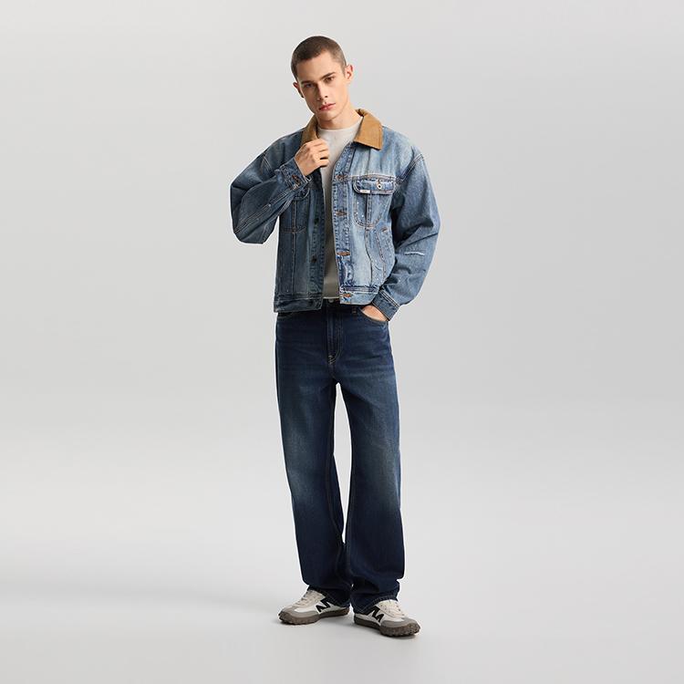 Lee 101J Knight Jacket Comfortable Version 101 Denim Jacket Men Jackets Medium-Blue LMT011881211013A09