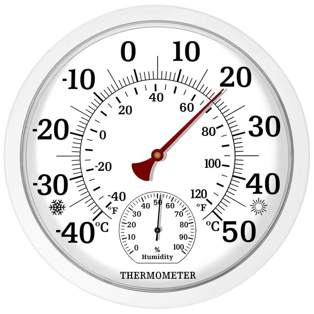 25CM Indoor Outdoor Garden Thermometer Wireless Thermometer Hygrometer Room Temperature Humidity Meter Outside Weather Station